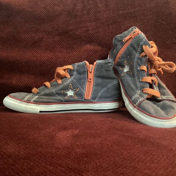 Converse One Star zipper kids high tops sneakers - Picture 1 of 6